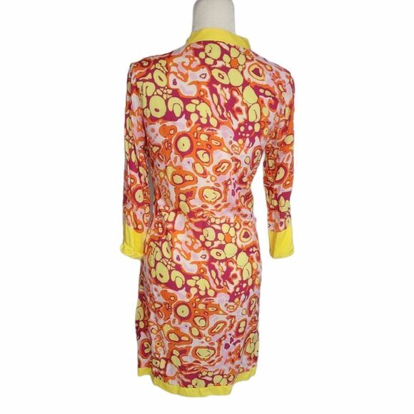 TRACY NEGOSHIAN dress Brandi abstract retro print tunic mini S - Picture 5 of 10